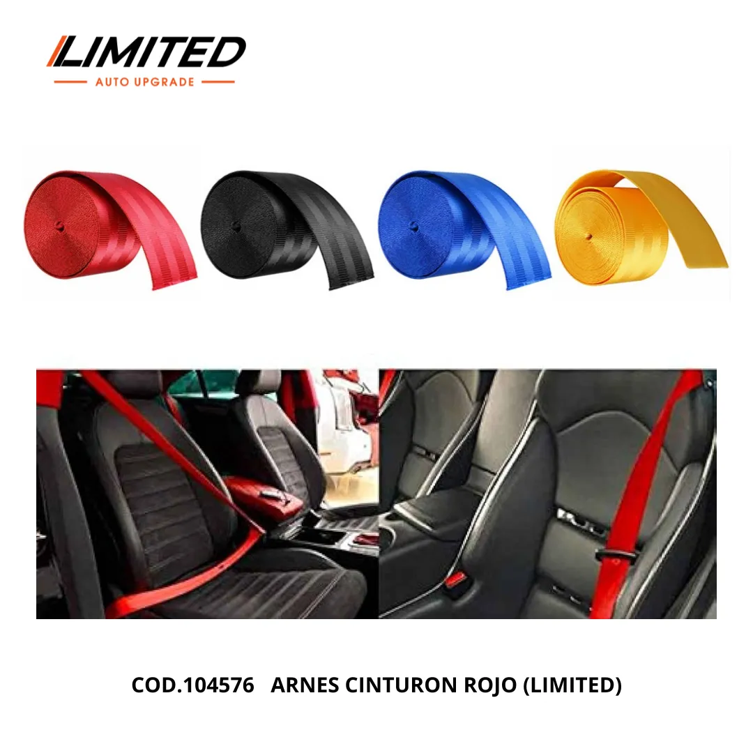 Cintas de Cinturón de Seguridad de Poliéster 100% – Alta Resistencia y Versatilidad